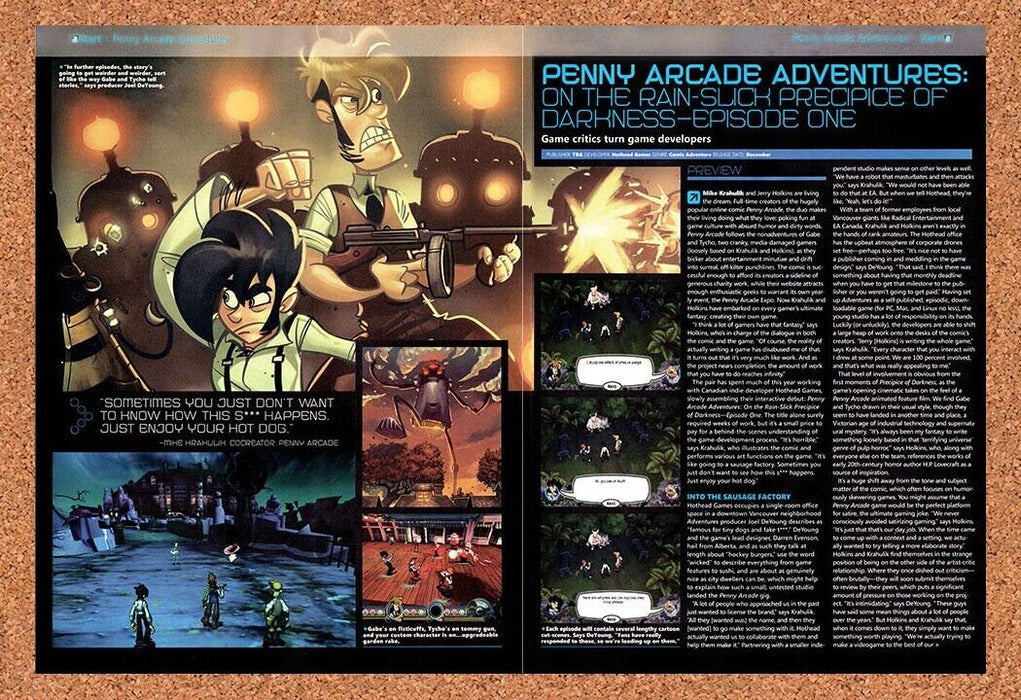 2007 Penny Arcade Adventures PC Original Ad - for just $21.49! 