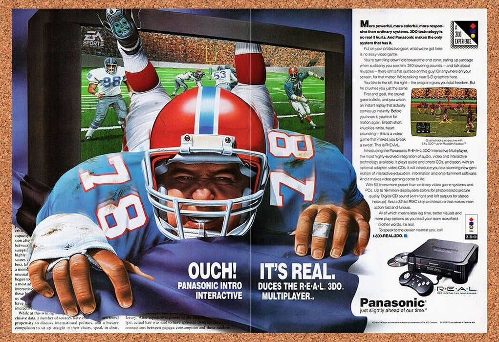 1993 3DO Console Madden Original Ad v5 - for just $21.49! 