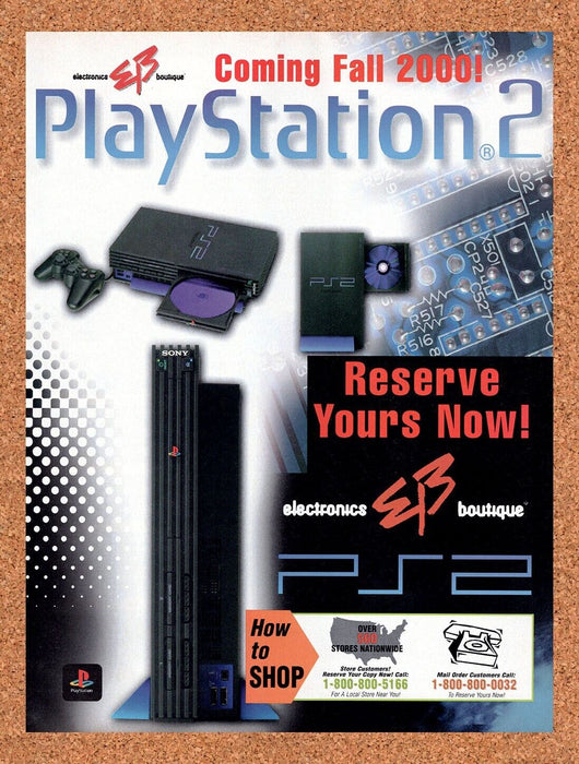 2001 Sony PS2 EB Games Original Ad vc2 - for just $17.99! 