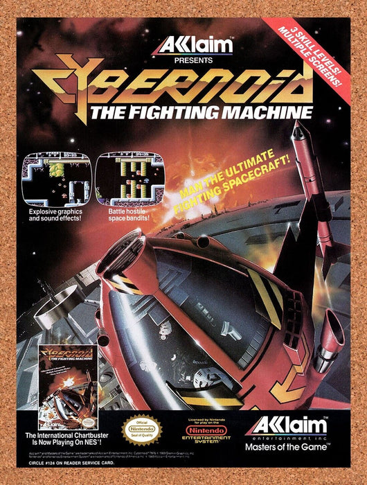 1989 Cybernoid The Fighting Machine NES Original Ad V1 - for just $17.99! 