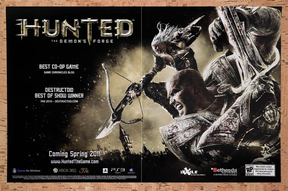 2010 Hunted The Demons Forge Xbox 360 Original Ad v1 - for just $21.49! 