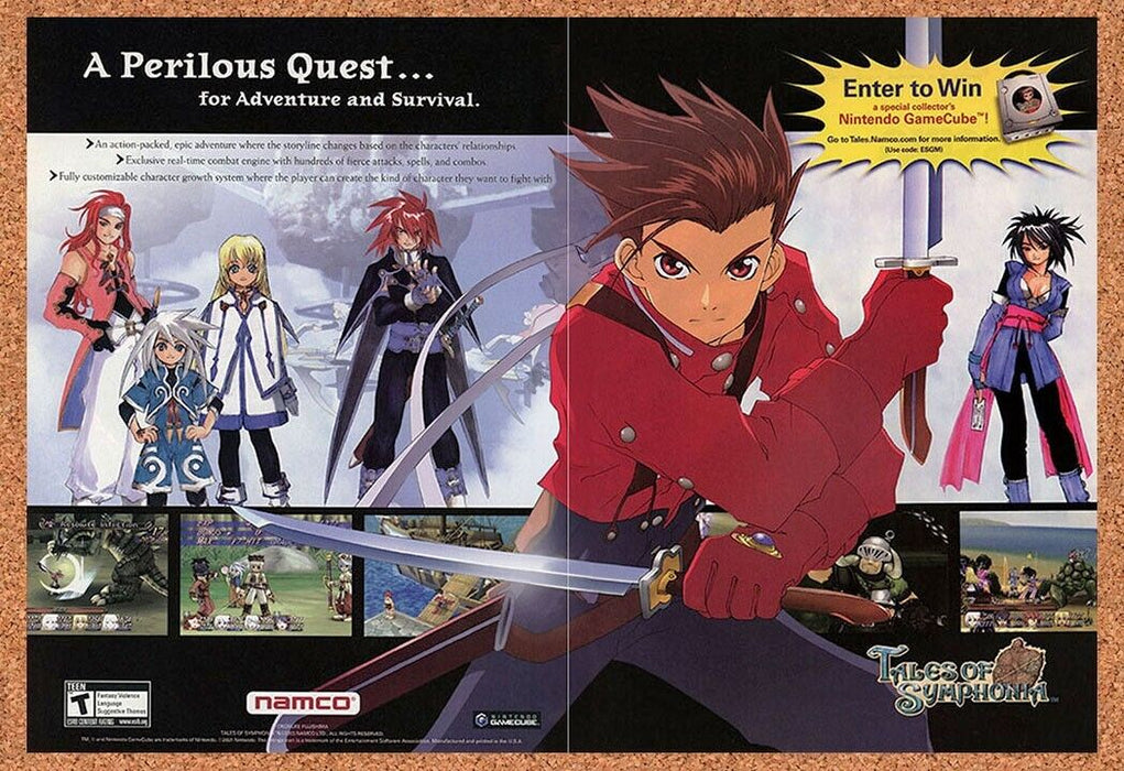 2001 Tales Of Symphonia GameCube Original Ad - for just $21.49! 