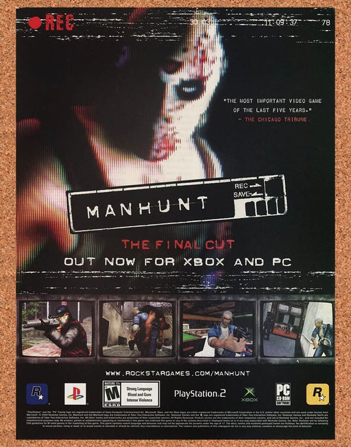 2006 Manhunt Final Cut Xbox Original Ad - for just $17.99! 