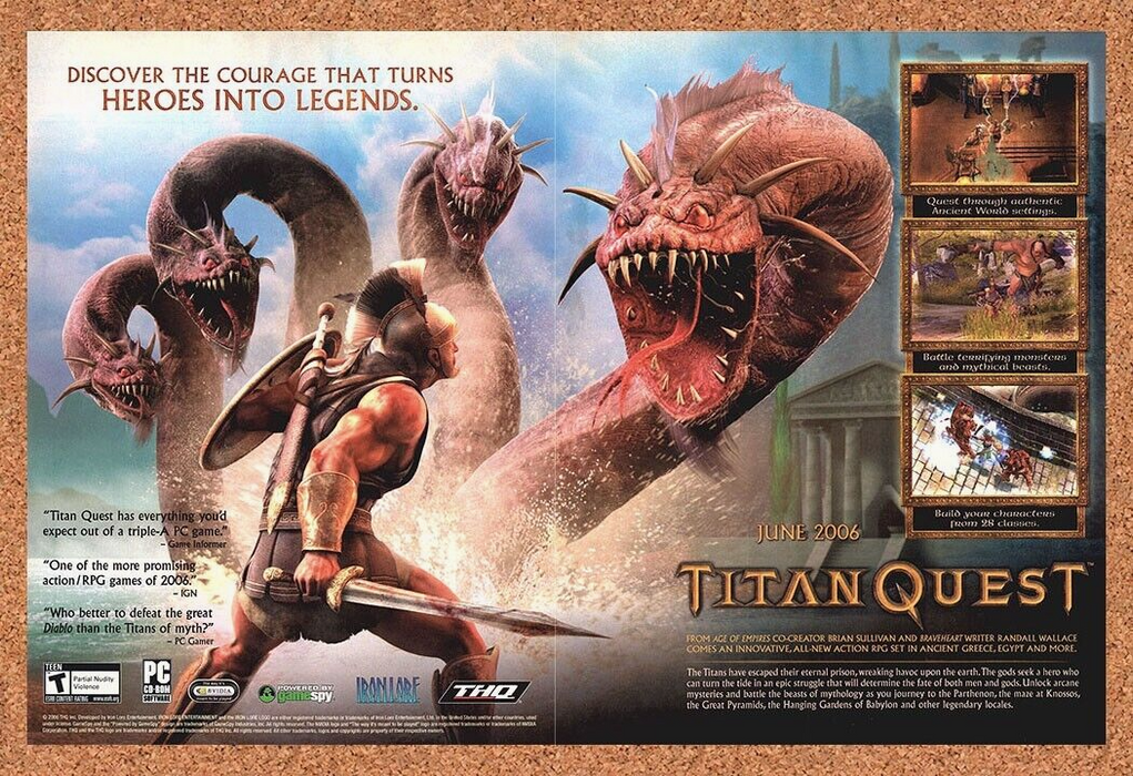 2006 Original Titan Quest PC Ad - for just $21.49! 