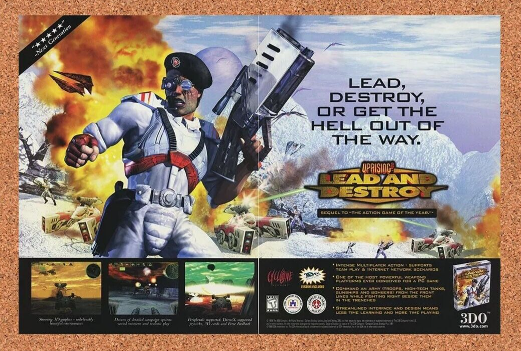 2001 Uprising 2 Lead And Destroy PC Original Ad v3 - for just $21.49! 