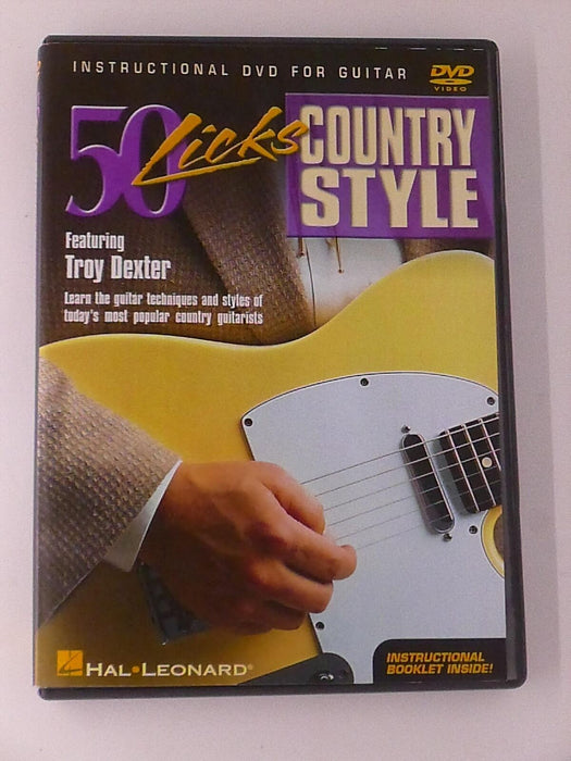 50 Licks Country Style featuring Troy Dexter (DVD, Guitar Instructional) - K0428 - for just $7.99! 