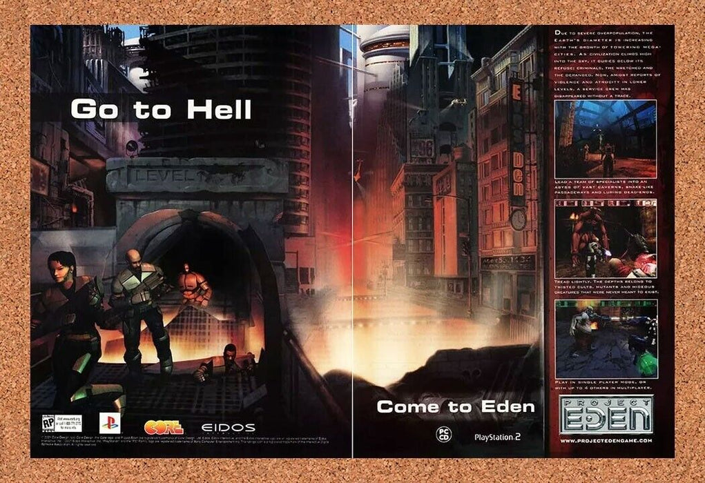 2003 Project Eden PS1 Original Ad - for just $22.49! 