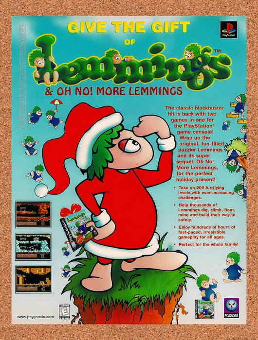 1998 Lemmings Christmas Original Ad v5 - for just $17.99! 