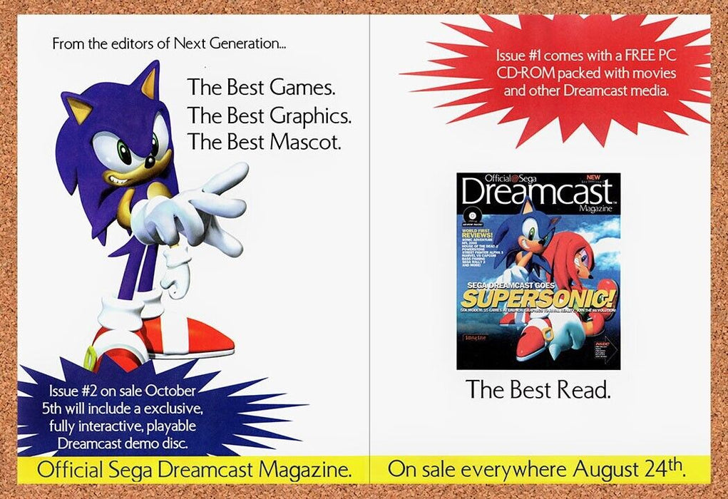 1999 Sonic Dreamcast Magazine Original Ad - for just $21.49! 