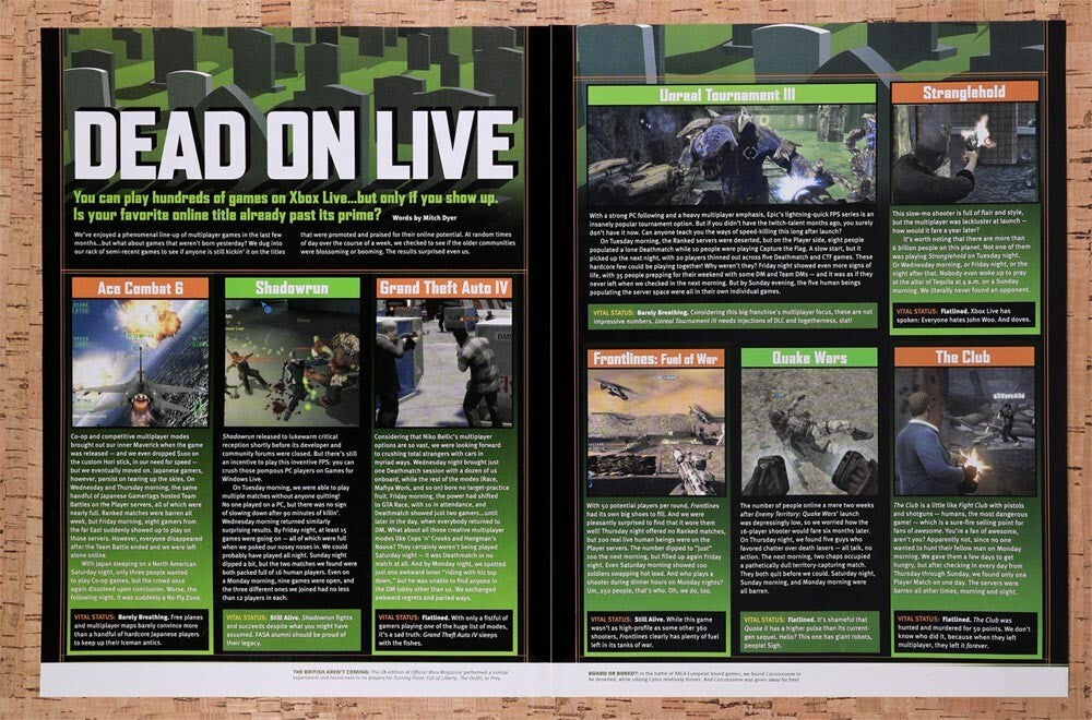 2009 Microsoft Xbox Live Dead On Live Original Ad v4 - for just $21.49! 
