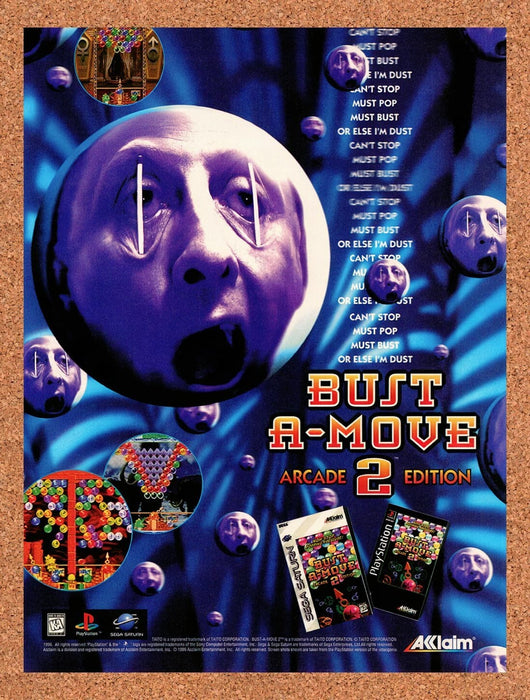 1996 Bust-A-Move 2 Arcade Edition Saturn Original Ad v1 - for just $17.99! 