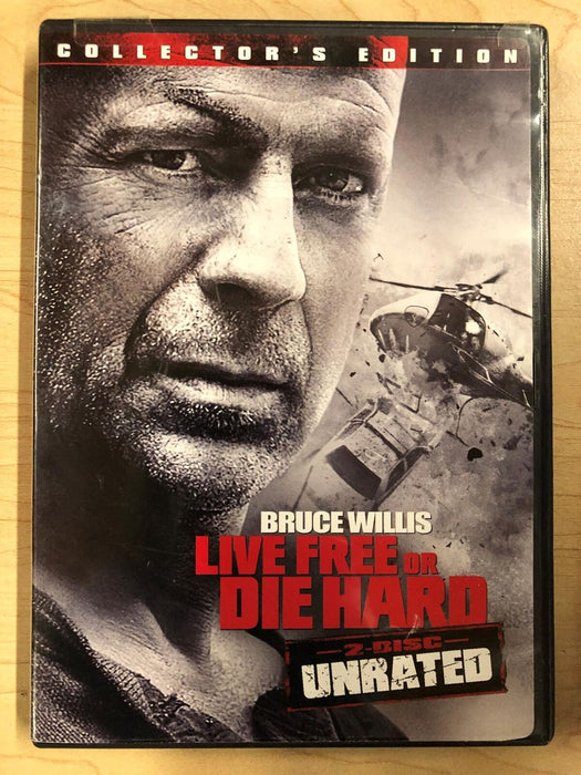 Live Free or Die Hard (DVD, 2007, 2-Disc Unrated, collectors edition) - J0205 - for just $1.99! 