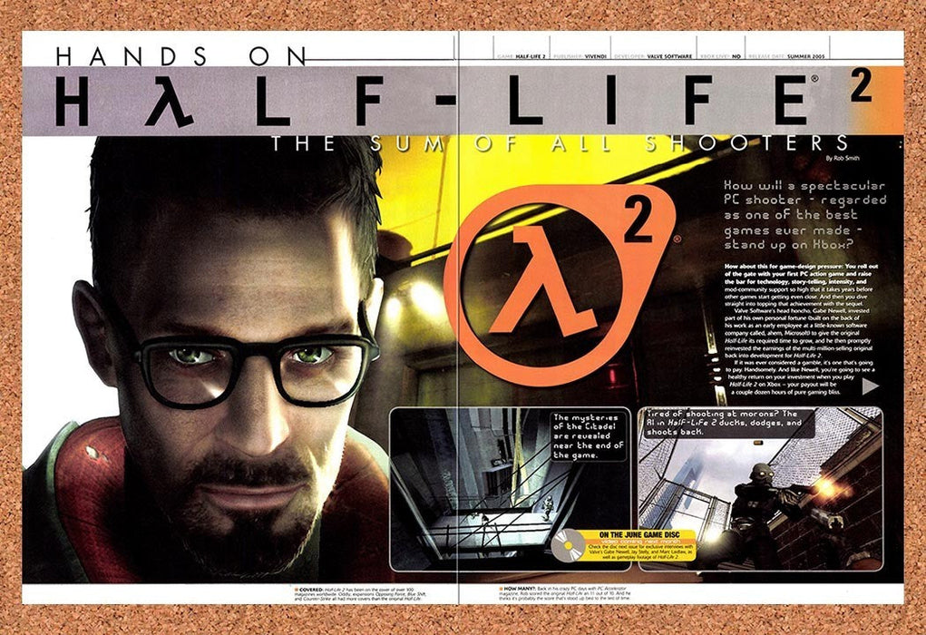 2005 Half-Life 2 Xbox Release Original Advertisement vr13 - for just $23.99! 
