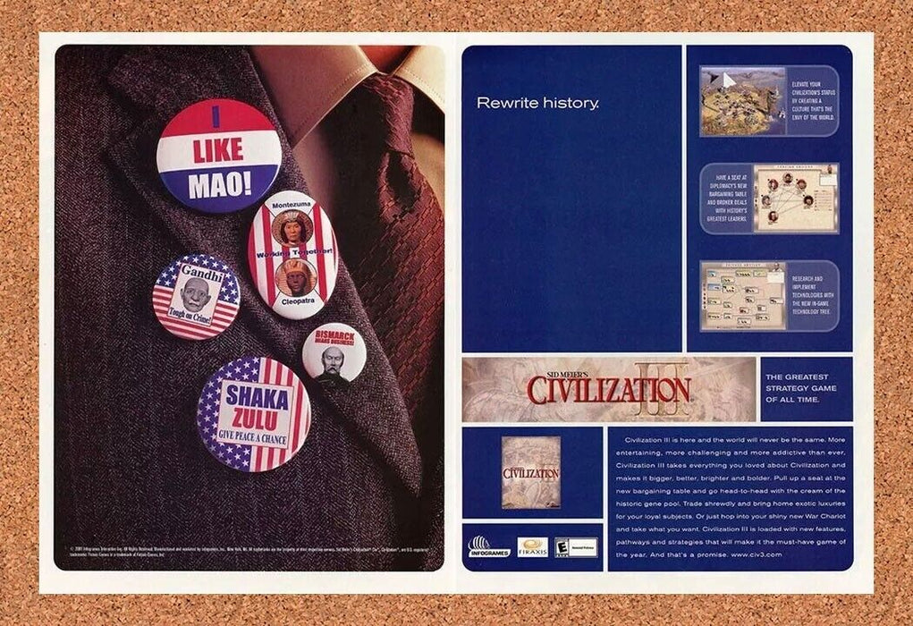 2003 Civilization III PC Original Ad v1 - for just $22.49! 