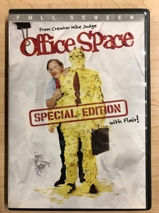 Office Space (DVD, 1999, Special Edition, Full Screen) - K9 - for just $1.99! 