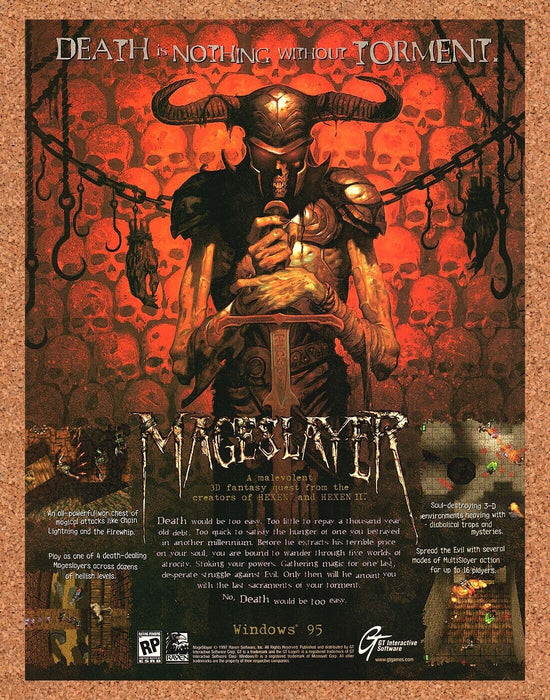 1999 MageSlayer Windows 95 PC Original Ad - for just $17.99! 