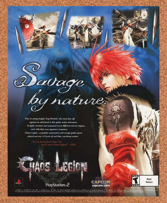 2005 Chaos Legion PS2 Original Ad - for just $17.99! 