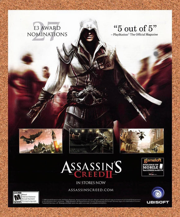 2009 Assassin's Creed II PS3 Original Advertisement v1 - for just $19.49! 