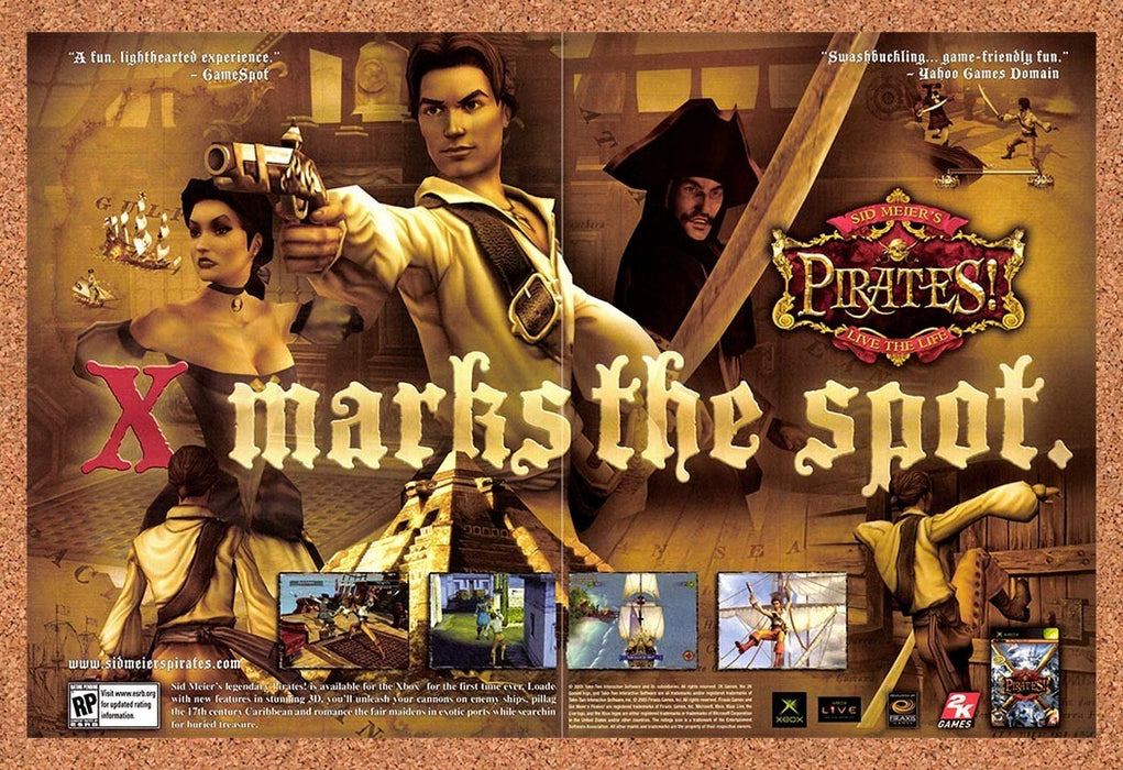 2005 Pirates! Live The Life Xbox Original Advertisement v2 - for just $23.99! 