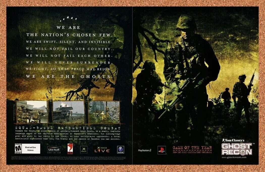 2002 Ghost Recon PS2 Original Ad - for just $21.49! 