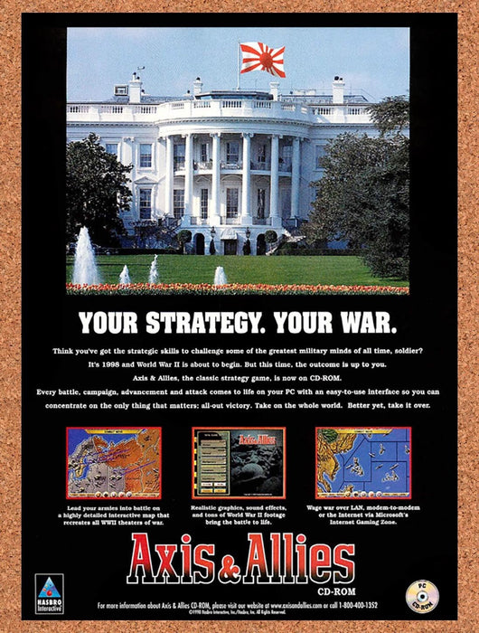 1998 Axis & Allies PC Original Advertisement v3 - for just $19.49! 