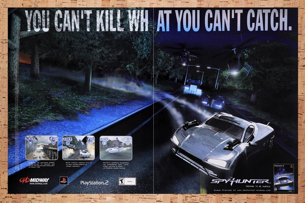 2001 Spy Hunter PS2 Original Ad v5 - for just $21.49! 