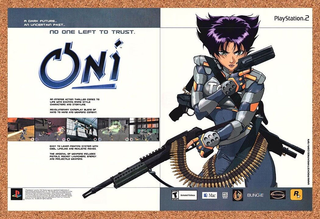 2003 Oni PS2 Original Ad - for just $21.49! 