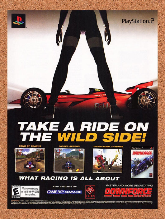 2002 Downforce PS2 Original Advertisement v1 - for just $19.49! 