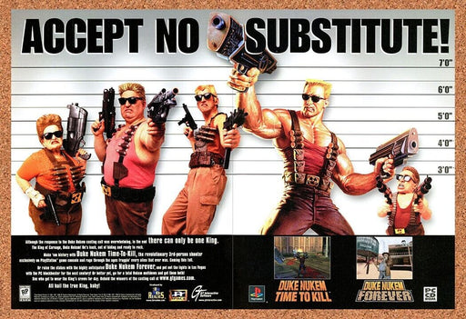 2000 Duke Nukem 3D Forever PS1 Original Ad v4 - for just $21.49! 