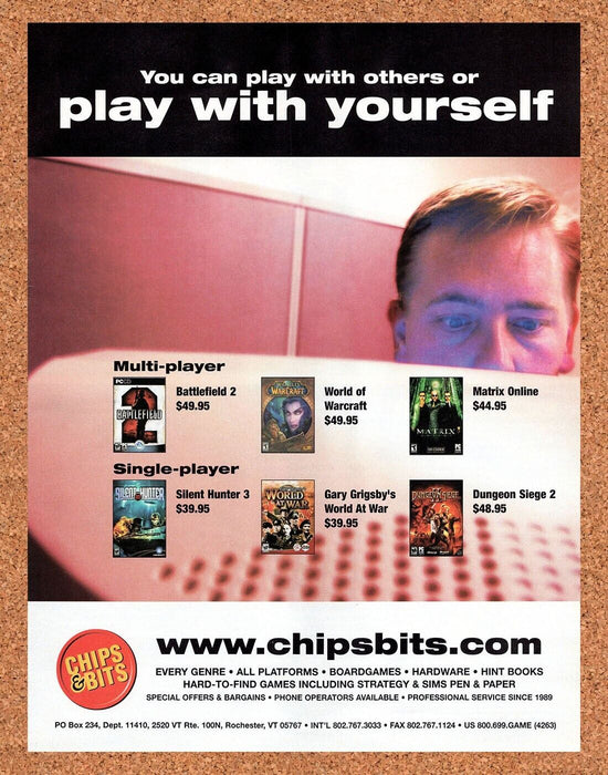 2006 Chips & Bits PC Games Original Ad - for just $17.99! 