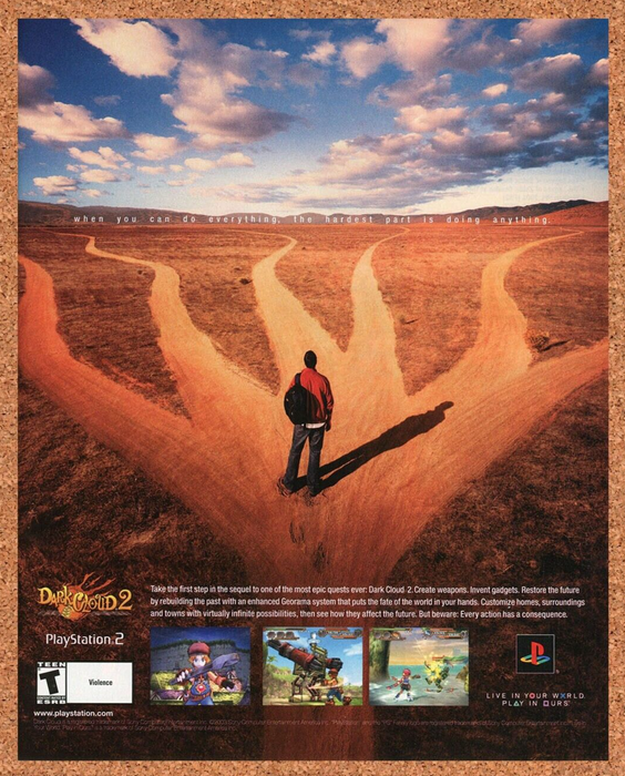 2003 Dark Cloud 2 PS2 Original Ad - for just $17.99! 