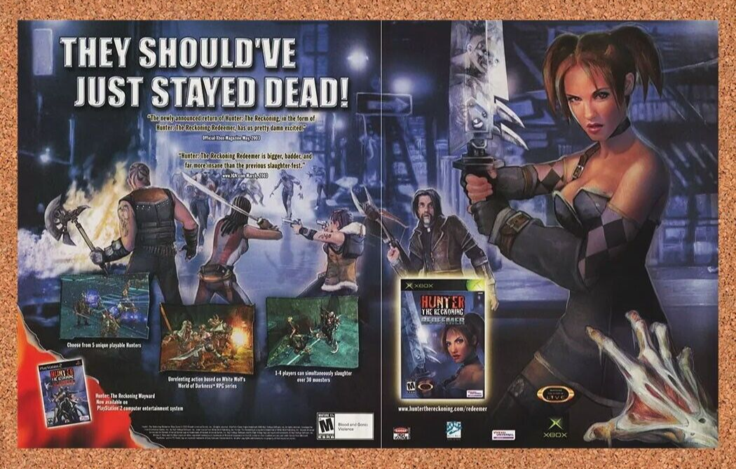 2005 Hunter The Reckoning Wayward Redeemer PS2 Original Ad - for just $21.49! 
