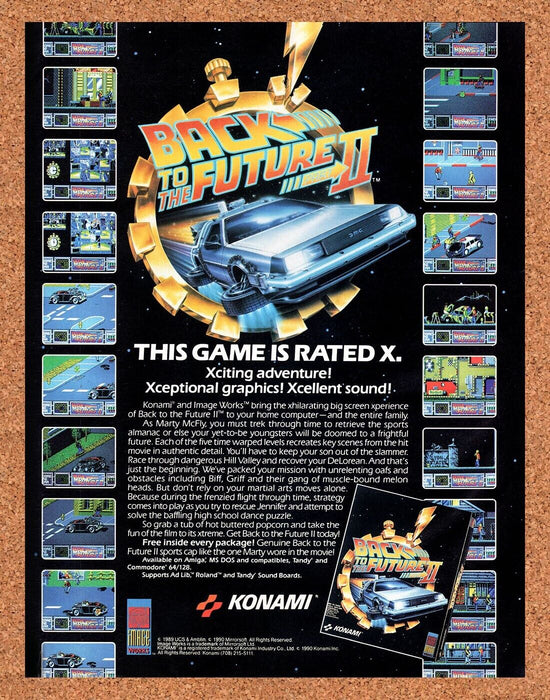 1991 Back to The Future II PC Original Ad - for just $17.99! 