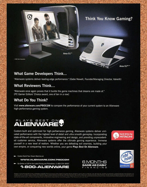 2006 Half-Life 2 PC Original Alienware Area-51 Ad - for just $19.99! 