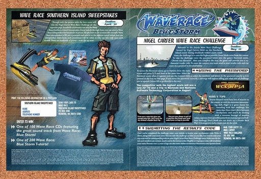 2003 Wave Race Blue Storm GameCube Original Sweepstakes Ad - for just $21.49! 