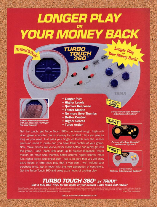1992 Triax Turbo Touch 360 Original Ad v1 - for just $17.99! 