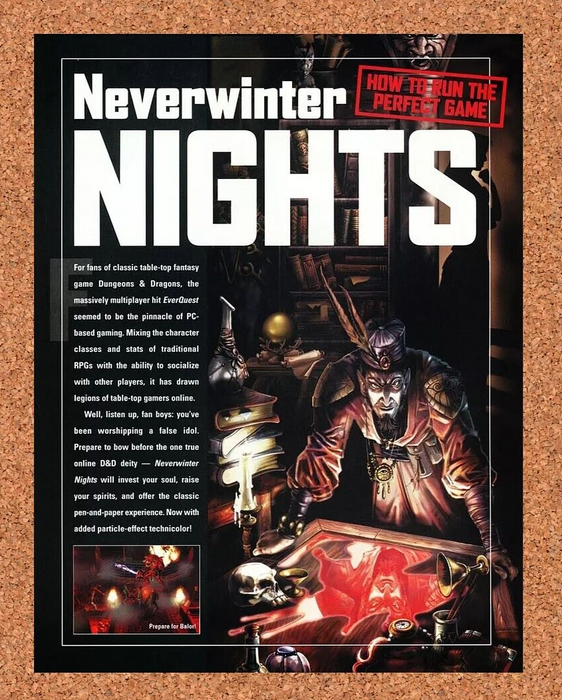 2004 Neverwinter Nights PC Original Ad v1 - for just $17.99! 