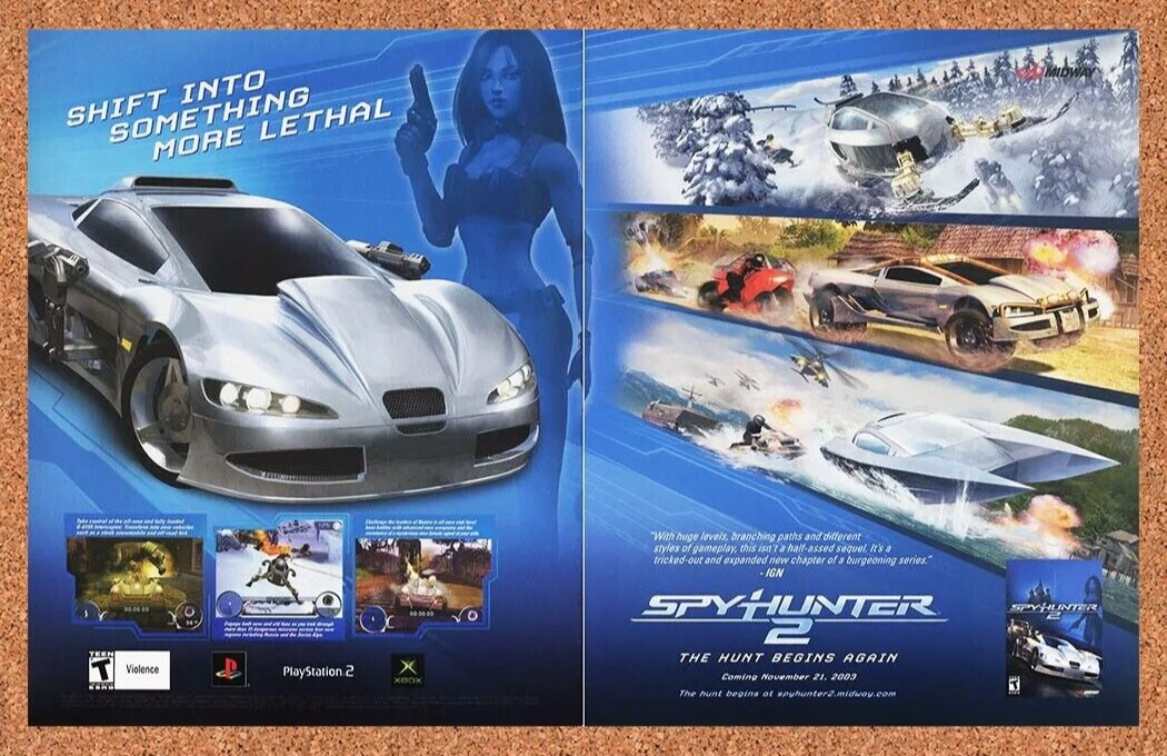 2005 Spy Hunter 2 PS2 Original Ad - for just $21.49! 