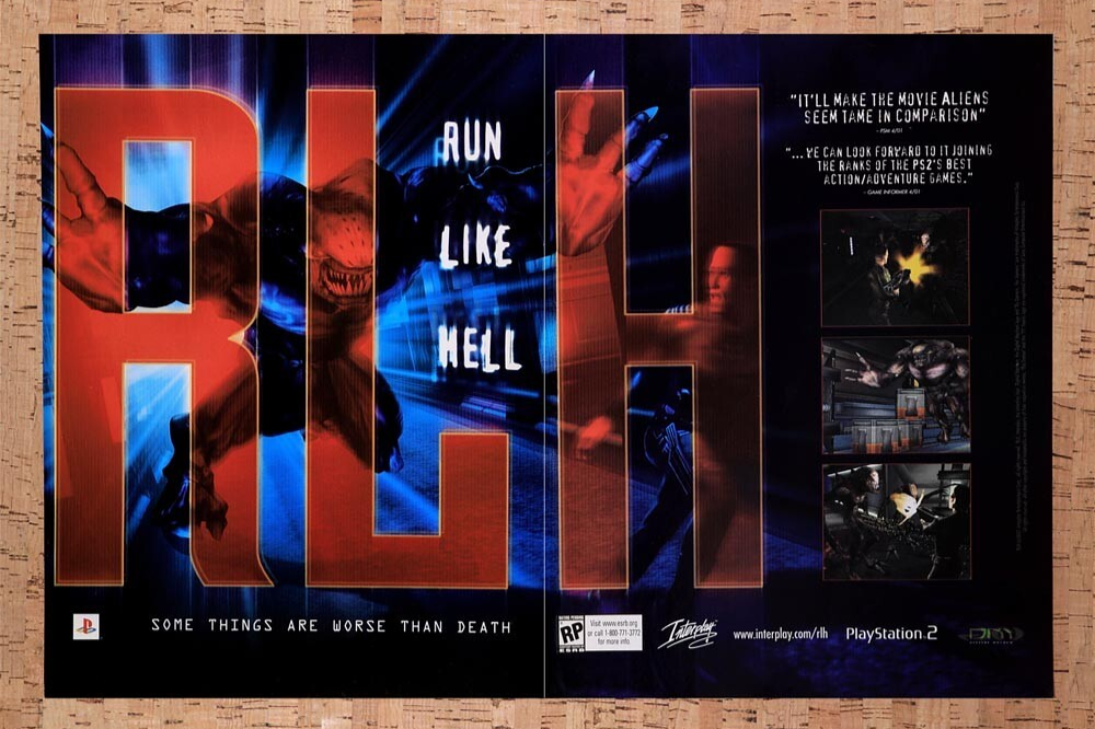 2001 RLH Run Like Hell PS2 Original Ad v2 - for just $21.49! 