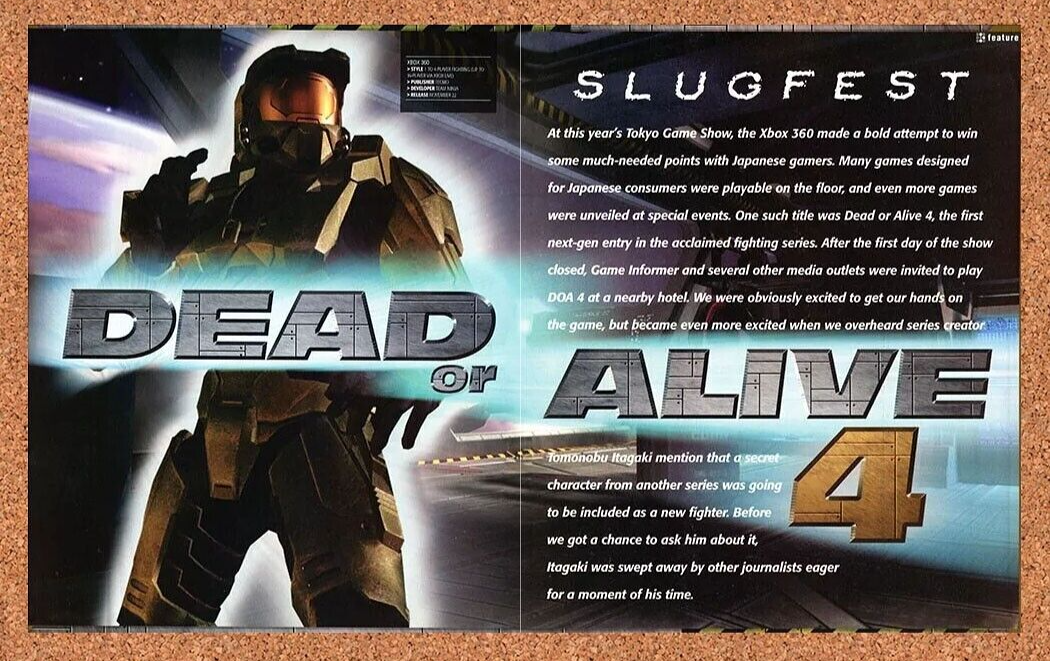2007 Halo Xbox 360 Original Tokyo Game Show Ad - for just $21.49! 