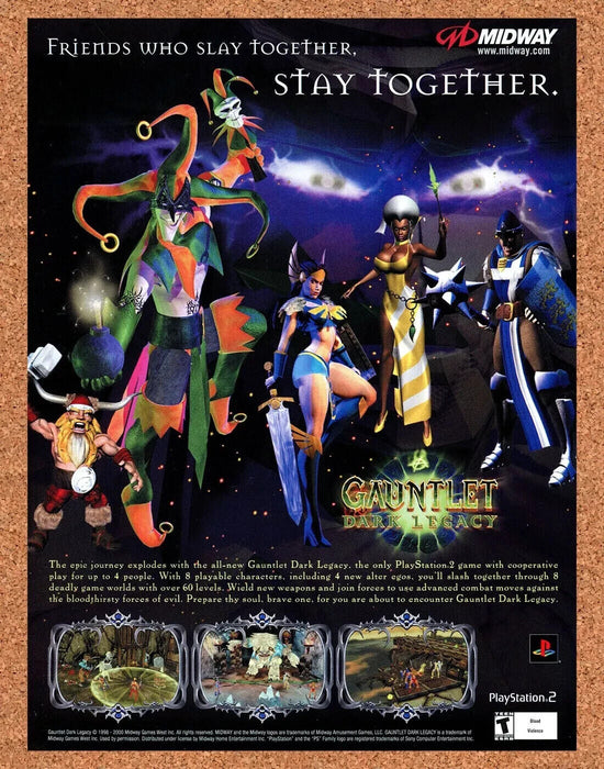 2003 Gauntlet Dark Legacy PS2 Original Ad - for just $17.99! 