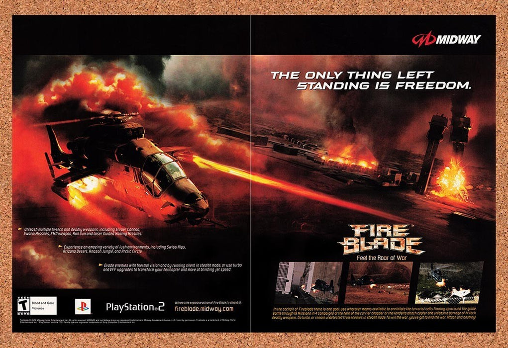 2002 Fire Blade PS2 Original Advertisement v1 - for just $23.99! 