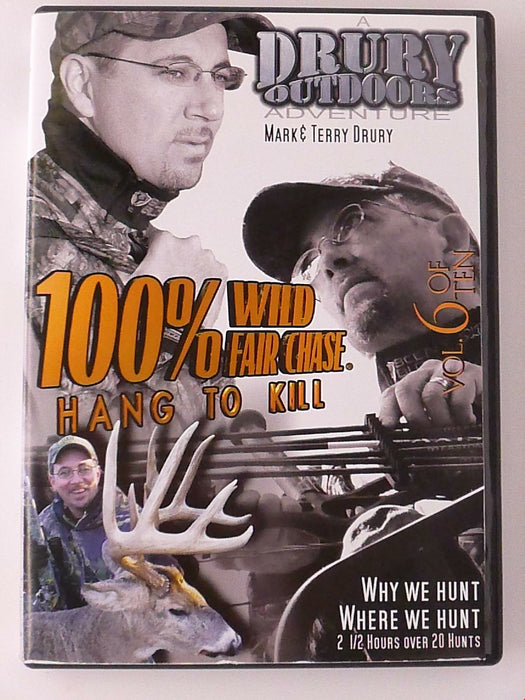 100% Wild Fair Chase Hang to Kill Vol 6 (DVD 16 hunts Drury Outdoors) - L04 - for just $1.99! 
