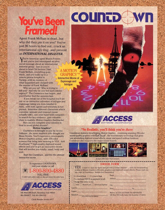 1991 Countdown PC Original Ad - for just $17.99! 