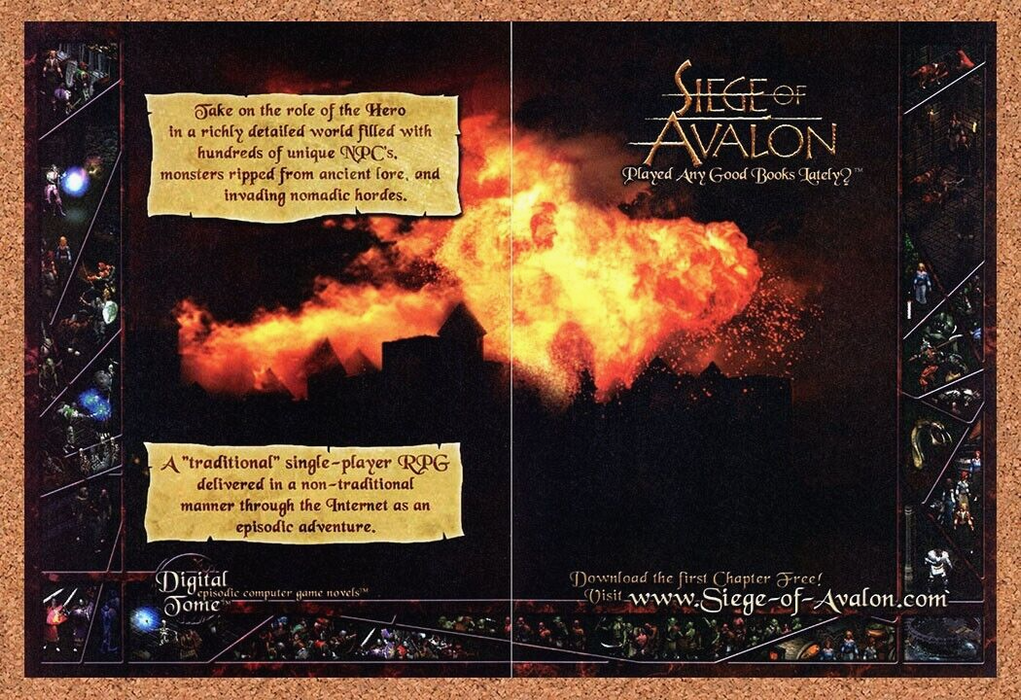 2002 Siege Of Avalon PC Original Ad - for just $21.49! 