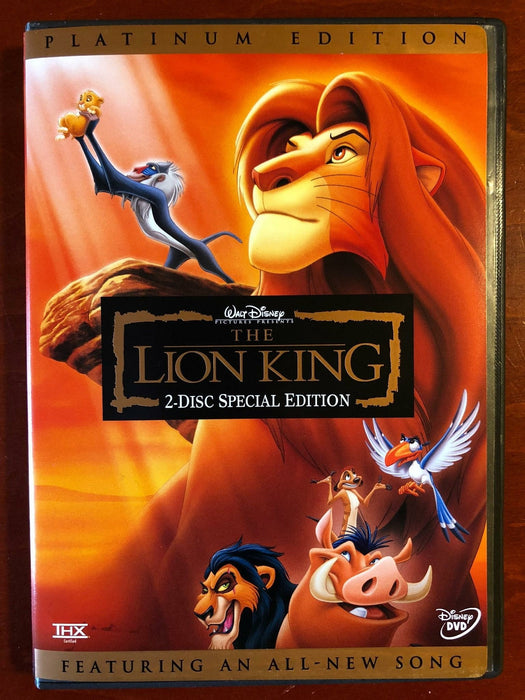 The Lion King (DVD, 1994, Disney, Platinum Edition) - STK - for just $5.99! 