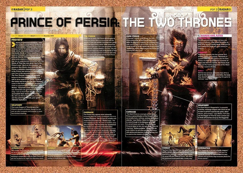2005 Prince Of Persia The Two Thrones PC Original Advertisement vr2 - for just $19.19! 