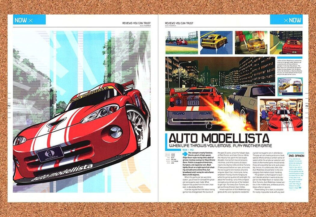 2003 Auto Modellista PS2 Original Review Ad - for just $21.49! 