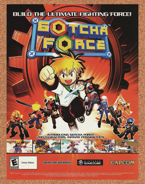 2004 Original Gotcha Force GameCube Ad - for just $17.99! 
