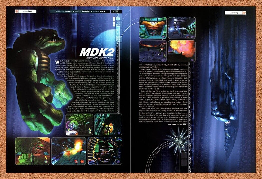 2000 MDK 2 Dreamcast Original Ad v2 - for just $21.49! 